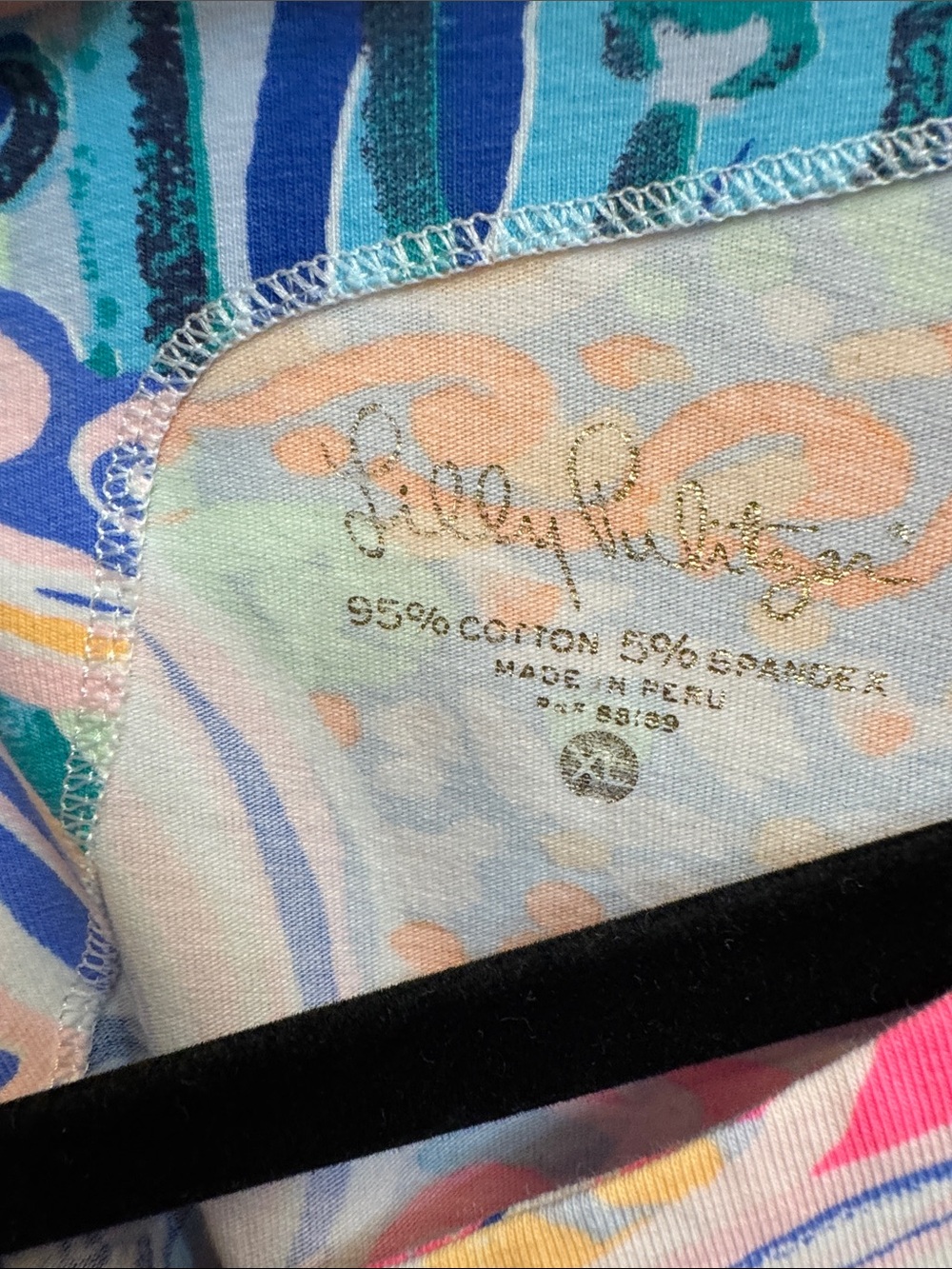 Lilly Pulitzer Women’s Wave-Print Swim Coverup in Blue, Teal, Pink & Cream - Picture 2 of 4